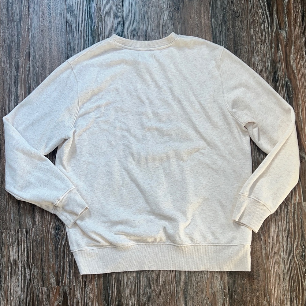 Goodfellow & Co Light Tan/Cream Crewneck Pullover Sweatshirt - Picture 4 of 4